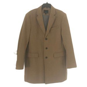 Men's Banana Republic Camel Wool Blend Lined Coat